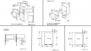 Neff HWB 23 (HLAWD23N0) Einbaumikrowelle